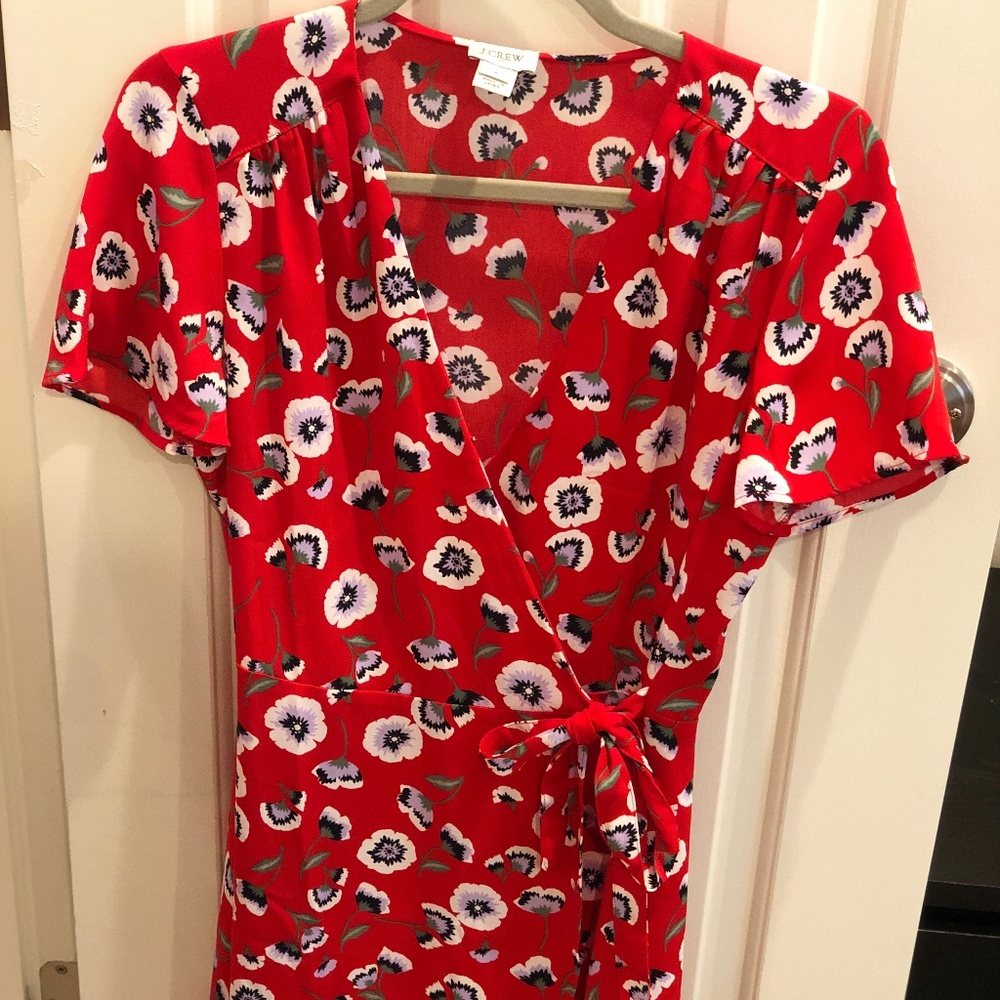 JCrew Floral Wrap Dress